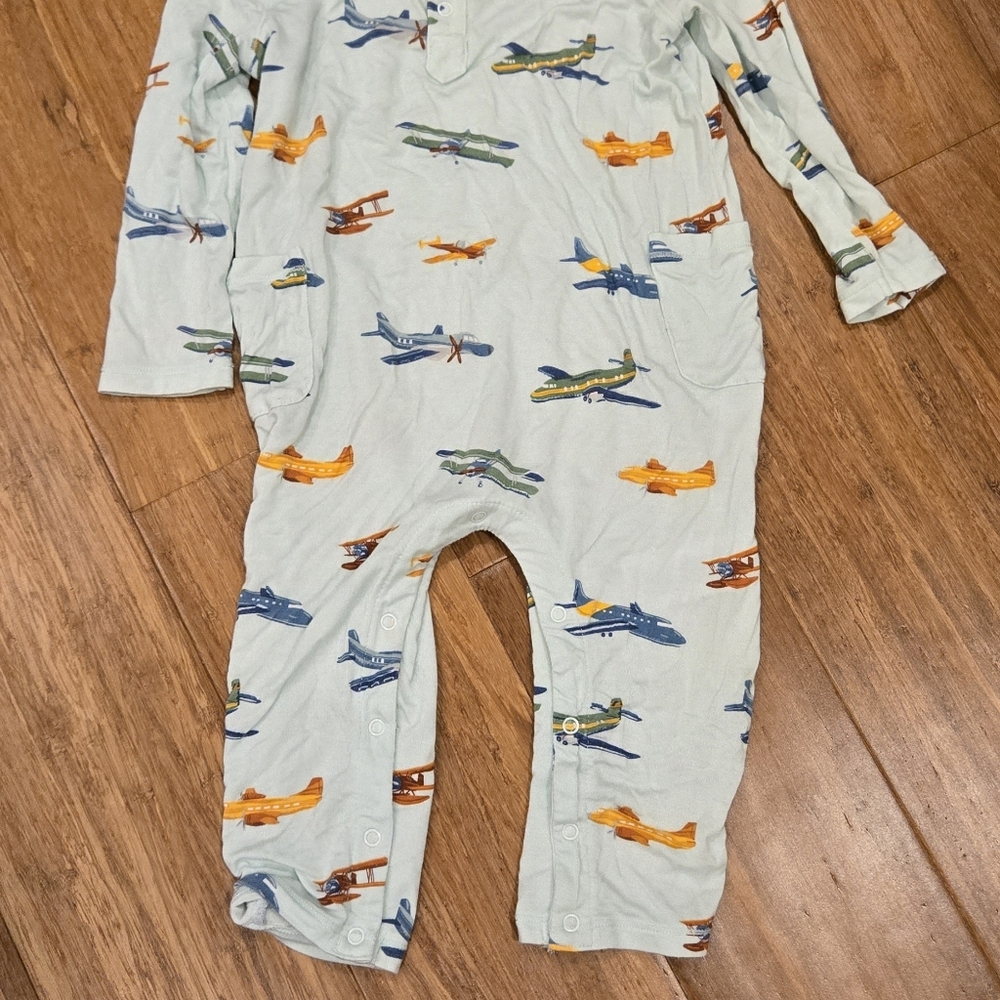 Baby One Piece Airplane Romper - Picture 2 of 4